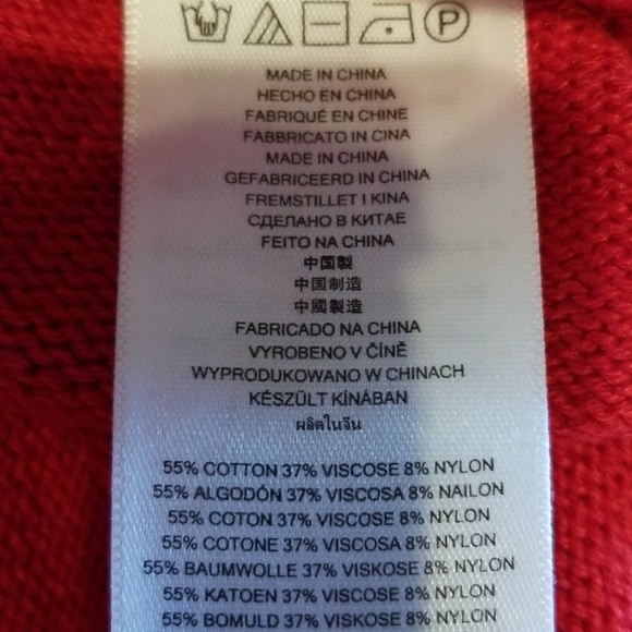 Michael Kors red high low sweater - Picture 7 of 8